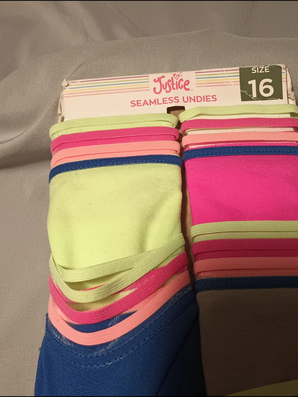 Justice Oh So Soft Girls' Seamles Shorties Underwear